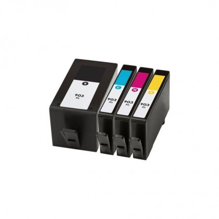 4x Set cartucce di inchiostro per stampante HP Officejet Pro - B/C